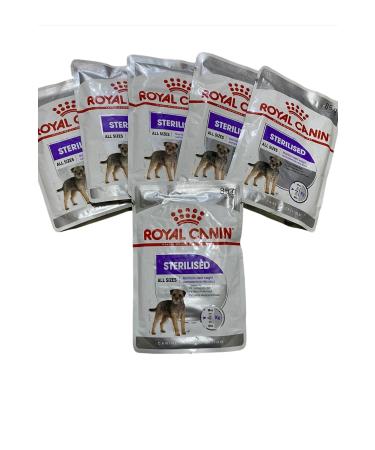 Royal Canin Sterilized Adult Pouch Wet Dog Food Sterilized Canned Dog Food 6x85gr