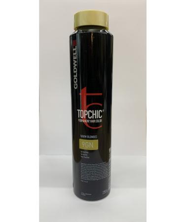 GOLDWELL 9gn Topchic Yellow Gold Natural Permanent Hair Dye 250 ml