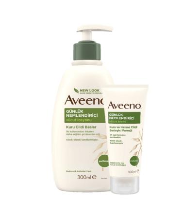 AVEENO Daily Moisturizing Care Set | Lotion + Cream Original Size