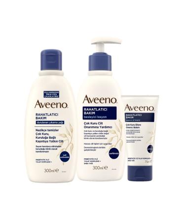 AVEENO Soothing Care Set for Very Dry Skin | Lotion + Cream + Cleansing
