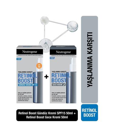 Neutrogena Retinol Boost Anti-Wrinkle Day Cream Antiaging + Retinol Boost Night Cream Antiaging