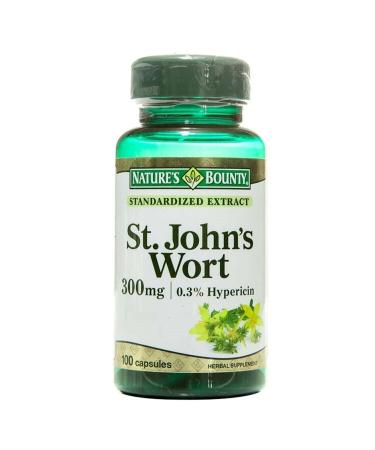 Natures Bounty St. John's Wort 300 ng 100 Capsules