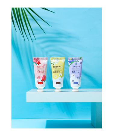 Miniso Flower Essence 3-Piece Hand Cream Set Daisy-Sakura-Camellia 50g