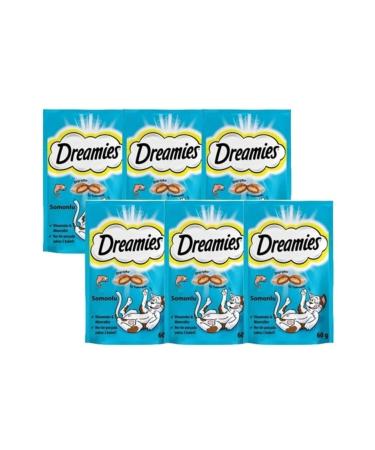 Dreamies Salmon Cat Reward Food 60 Gr X 6 Pieces