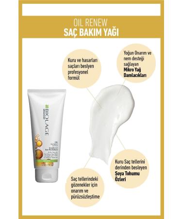 Biolage Oil Renew Nourishing Conditioner for Dry and Damaged Hair 200 ml - Buy Online on GoSupps.com