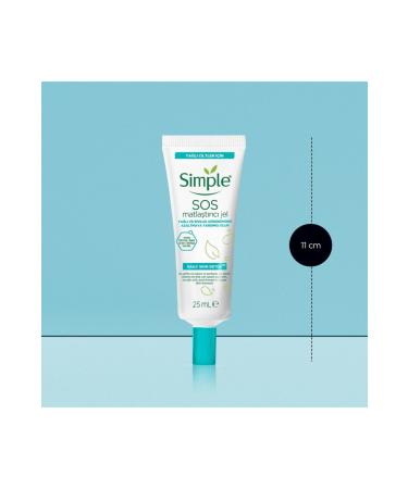 Simple Daily Skin Detox Sauce Mattifying Gel Helps Reduce Oily and Acne Appearance 25 ml - Buy Online on GoSupps.com