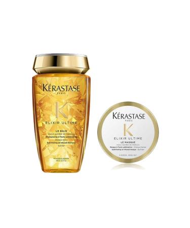 Kerastase Elixir Ultime Le Bain Hair Bath 250ml + Elixir Mask 75ml