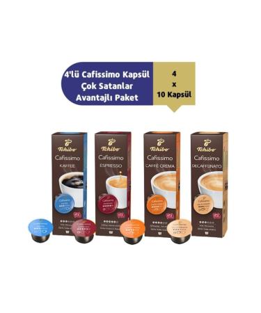 Tchibo 4-Pack Cafissimo Capsule 4x10 Capsule Pack