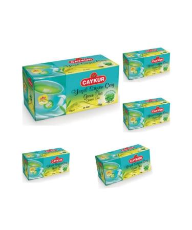 aykur Green Tea Strained with Melissa 40 gr X 5 Packs