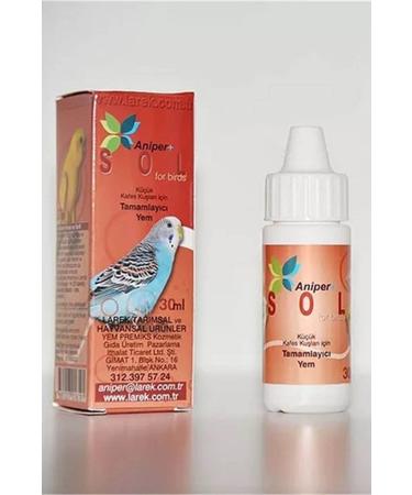 Anka Aniper Sol Small Cage Birds Supplementary Vitamin Nutrition Additive 30 ml