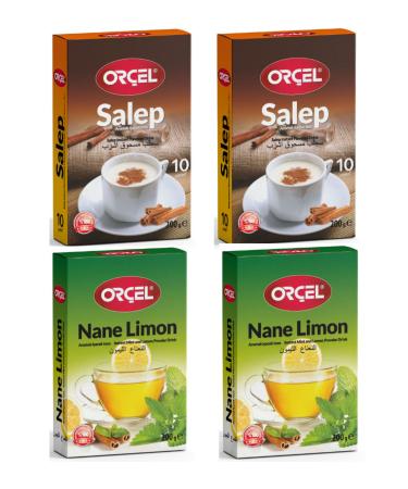 OR EL 2 Mint Lemon 2 Salep Flavored Drink Powder Oralet Tea 4x200gr.