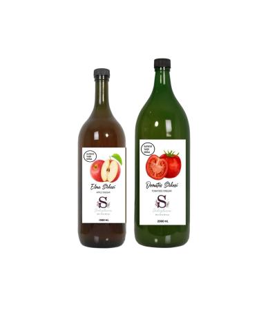 Suheylaana Natural Apple Vinegar 1500 Ml - Natural Tomato Vinegar 2000 Ml