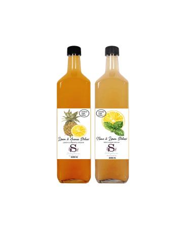 S heylaana Natural Lemon & Pineapple Vinegar 1000 Ml - Natural Mint & Lemon Vinegar 1000 Ml
