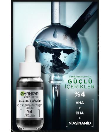 Garnier Aha Bha Anti-Imperfections Black Serum 4% 30 ml - Buy Online on GoSupps.com