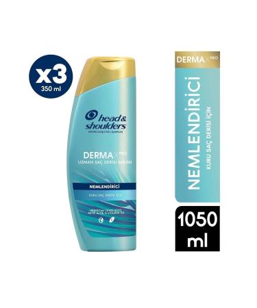 Head And Shoulders Dermaxpro Moisturizing Anti-Dandruff Shampoo For Dry Scalp 350 Mlx3