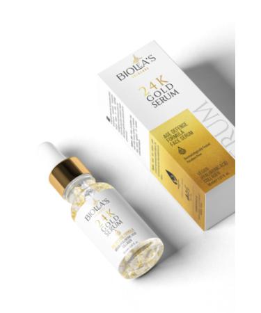 Biolea's Skincare Anti-Aging and Firming Face Care Serum Gold Particles + Hyaluronic Acid + Collagen 30 ml - Buy Online on GoSupps.com