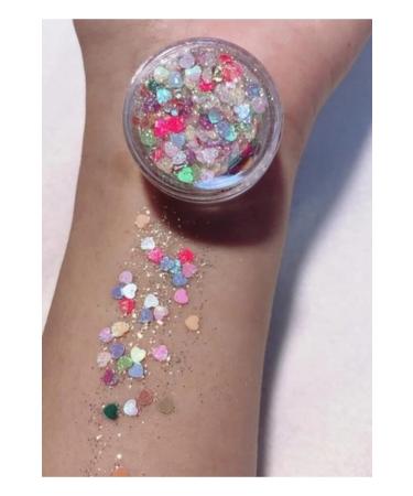 hbtasarim Gel Glitter Heart Glitter Gel Eyeshadow