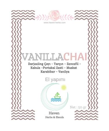 Haven Herbs & Blends Vanillachai 50 gr | Chai Tea Latte - Masala Herbal Tea | & Blends - Buy Online on GoSupps.com