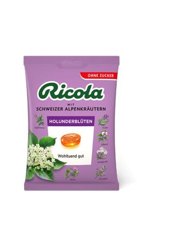 Ricola Holunderbl ten Schweizer Sugar Free Bonbon 75gr