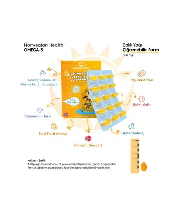Norwegian Health Kids Tutti Frutti Flavored Omega-3 Gummies 30 Capsules X 4pcs - Buy Online on GoSupps.com