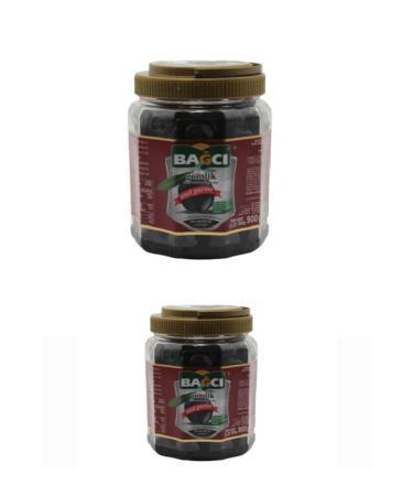 Bagci Special Gourmet Gemlik Black Olives (231-260 L) 2 X 900 gr Pet