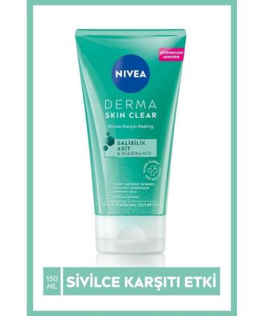 NIVEA Derma Skin Clear Anti-Acne Facial Cleanser Peeling__150ml Salicylic Acid