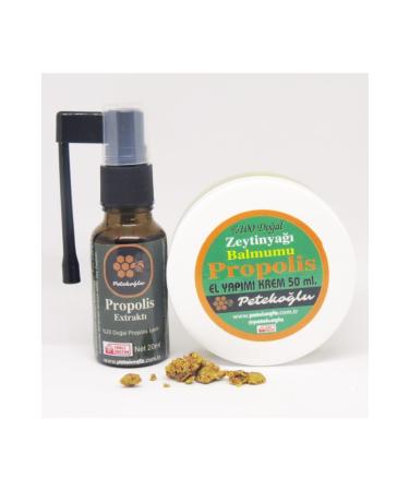Peteko lu (50ML) Natural Repair Nourishing Propolis Cream with Propolis Extract Spray (20ML)