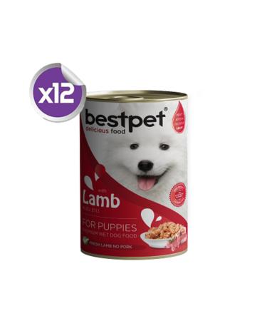 Bestpet Lamb Meat Canned Puppy Food 12 X 400 gr