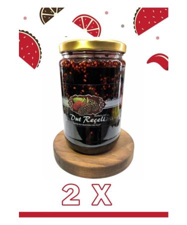 SUPERIOR LOCAL Organic Black Mulberry Jam 1 Kg 2 Pieces