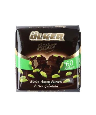 Ulker Square Bitter Pistachio 70gr X 10 Pieces