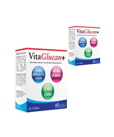Allergo Vitaglucan+ 30 Tablets X 2 Pieces
