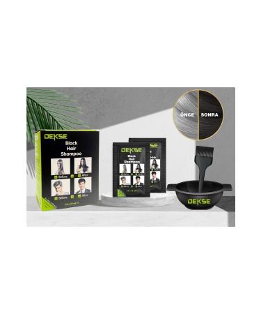 DEKSE Black Hair Shampoo 3 Piece Set