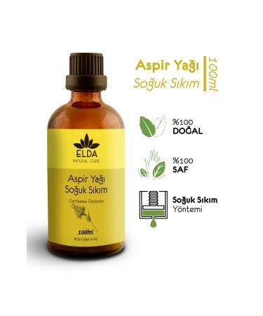 EldaNaturalcare Safflower Oil Cold Pressed 100ml