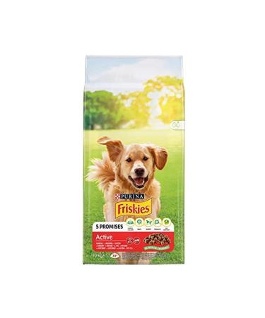 Friskies Dry Dog Food Beef Active Dog 10 Kg