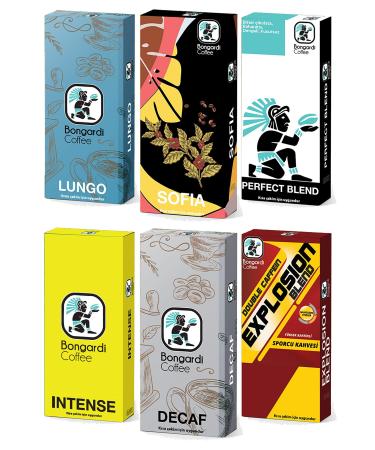 Bongardi Coffee 60 Capsule Coffee Nespresso Compatible Selected Blend Coffees