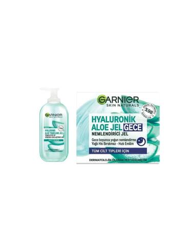 Garnier Hyaluronic Aloe Cleansing Gel + Night Cream Set