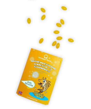 Norwegian Health Kids Tutti Frutti Flavored Omega-3 Gummies 30 Capsules Chewable Fish Oil X 3 Pcs. - Buy Online on GoSupps.com