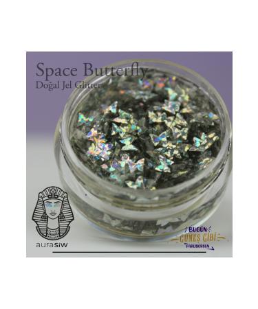 Aurasiw Space Butterfly - Gel Form Natural Glitter