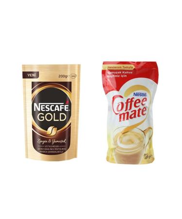 Nescafe Gold - 200 Gr Package + Nestle Coffee Mate 200 Gr