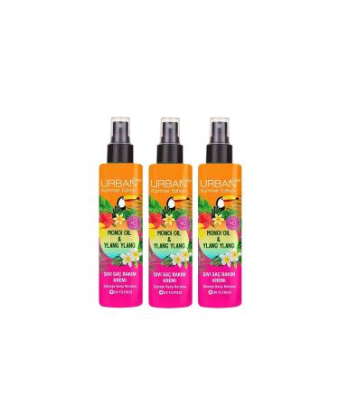 Urban Care Summer-monoi Oil&ylang Ylang Sun Protection Liquid Hair Care Cream-vegan-3x200ml