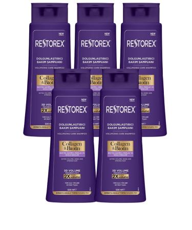 Restorex Collagen&biotin Plumping Shampoo 500 Ml 5 Pieces