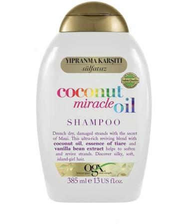 OGX Coconut Miracle Oil Anti-Flagging Sulfate-Free Shampoo (2 X 385 Ml)