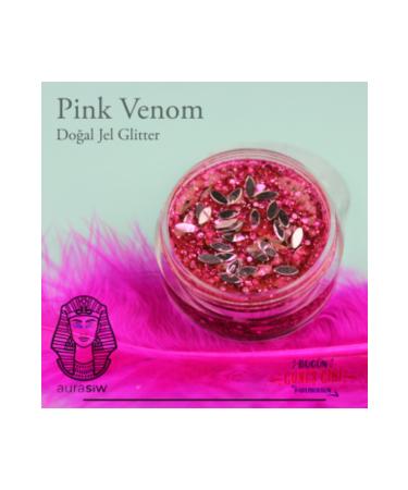Aurasiw Pink Venom - Gel Form Natural Glitter