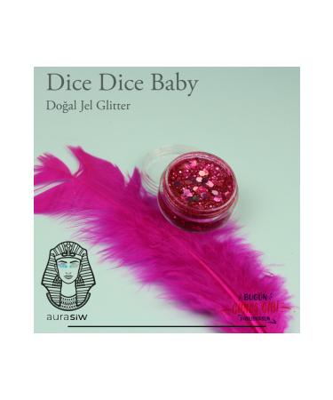 Aurasiw Dice Dice Baby - Gel Form Natural Glitter