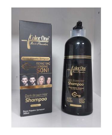 Color One Hair Dark Brown Super Shampoo Dye for White Hair 300 Ml