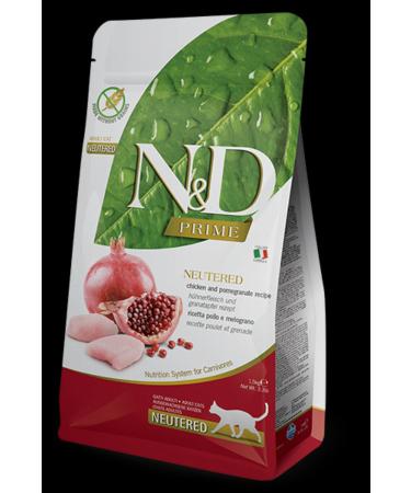 N & D Grain-Free Chicken Pomegranate Sterilized Adult Cat Food 1.5 Kg