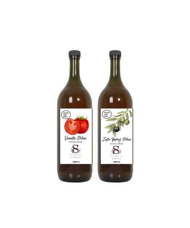 Suheylaana Natural Tomato Vinegar 1500 Ml - Natural Olive Leaf Vinegar 1500 Ml