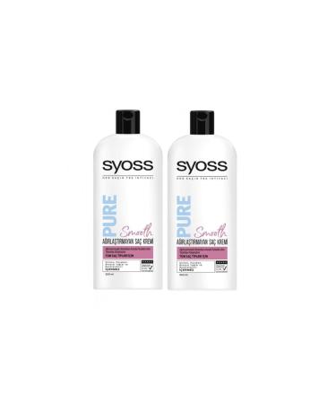Syoss Pure Smooth Non-Weighting Conditioner 2 Pieces
