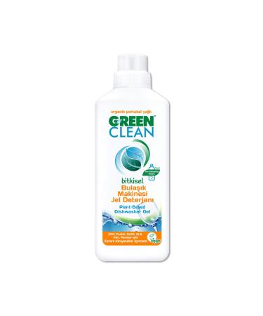 Green Clean Herbal Dishwasher Gel Detergent Organic Orange Oil 1000 ml