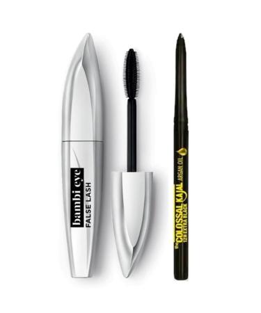 L'Oreal Paris Loreal Ceylan Eye Effect Black Mascara + Maybelline Kajal Eye Pencil - Buy Online on GoSupps.com